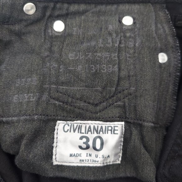 Civilianaire Mid Rise Slim Stretch Black Womens Jean Sz 30 / 10 - Picture 11 of 12